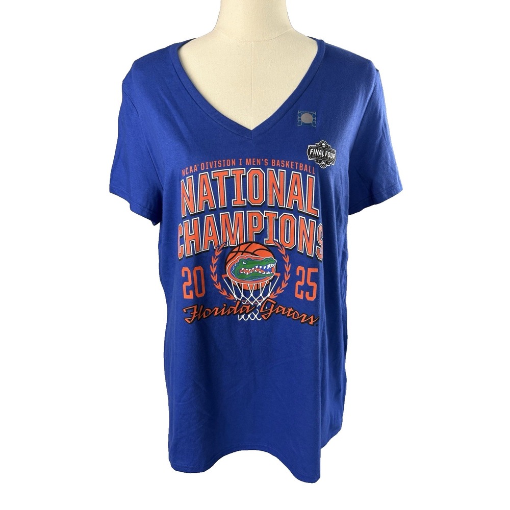 Florida‎ Gators 2025 National Champions Basketball Tee Shirt XLarge NEW